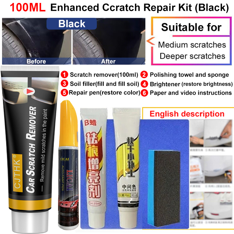 Auto Kras Remover Verf Care Tools Auto Swirl Remover Krassen Reparatie Polijsten Auto Body Slijpen Compound Anti Kras Wax: MULTI
