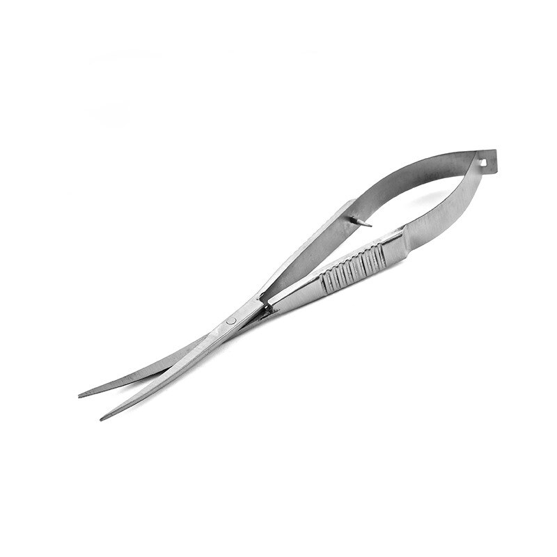 Stainless Steel Straight Curved Spring Scissor Landscape Maintenance Tools for Aquatic and Aquariums Aquatic Plants Scissor: Silver Bend