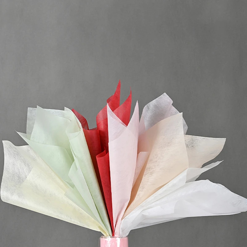 40 stks Melk Katoen Tissuepapier Bloemist Bloem Inpakpapier DIY Handgemaakte Boeket Ambachten Verpakking Bruiloft Feestartikelen