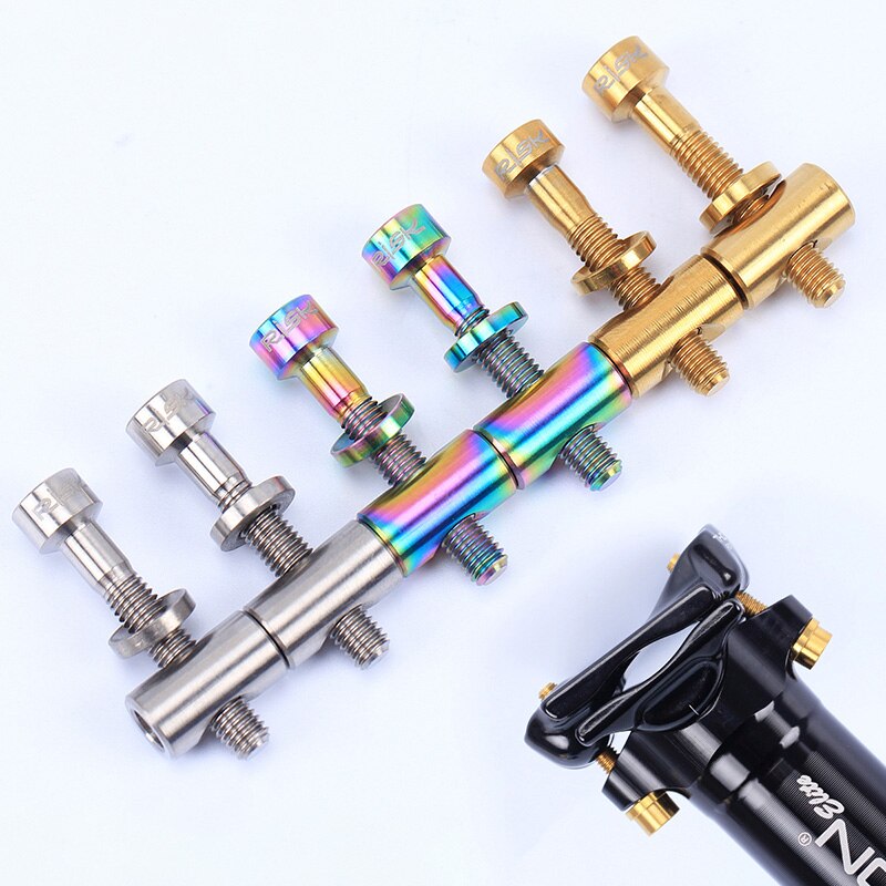 2 stücke M5x30/40mm Sitz Post Schrauben Titan Legierung Thomson Sattelstütze Befestigung Bolzen Ti Fahrrad Schrauben Bike Teile schwarz Gold Regenbogen