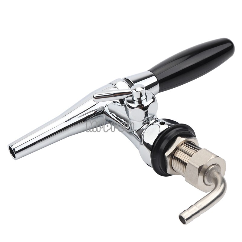 Chrome plating Stout tap Adjustable Beer Faucet Homebrew Flow Control Faucet Shank Tap Kit