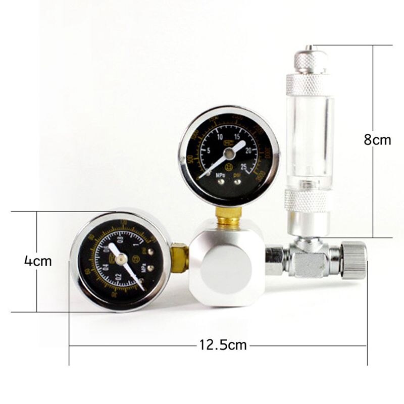 Aquarium Co2 Regulator Tank Live Plant Flow Pressure Control Check Valve Bubble Counter Decompression Table Cylinder Adapter