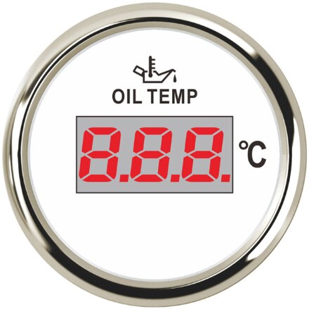 52mm Digital Oil Temp Gauge 50-150 degree Oil Temperature Meter Indicator For Car Boat Motorcycle Truck Auto 12V24V: WS