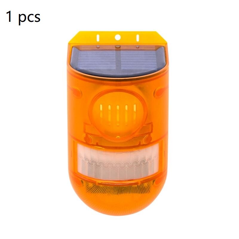 1/2/4pcs Solar Alarm Light Wireless IP65 Motion Sensor Outdoor Garden Security Lamp For Safety Home Factory Garden Smart Alarm: 1pcs