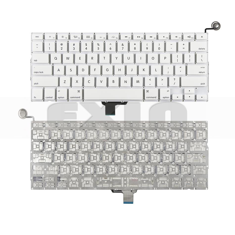para MacBook 13 "teclado A1342 ee.uu. teclado Inglés Blanco Late Mid Año MC207 MC516 EMC 2350
