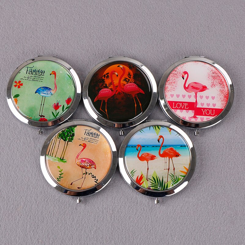 16 stijl dubbelzijdige mini-spiegels draagbare compacte zak dames meisje cosmetische kleine compacte spiegels opvouwbare spiegel make-upspiegel