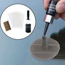 6 Pack Repair Liquid Car Glass Nano Repair Windscreen Chips Cracks Black