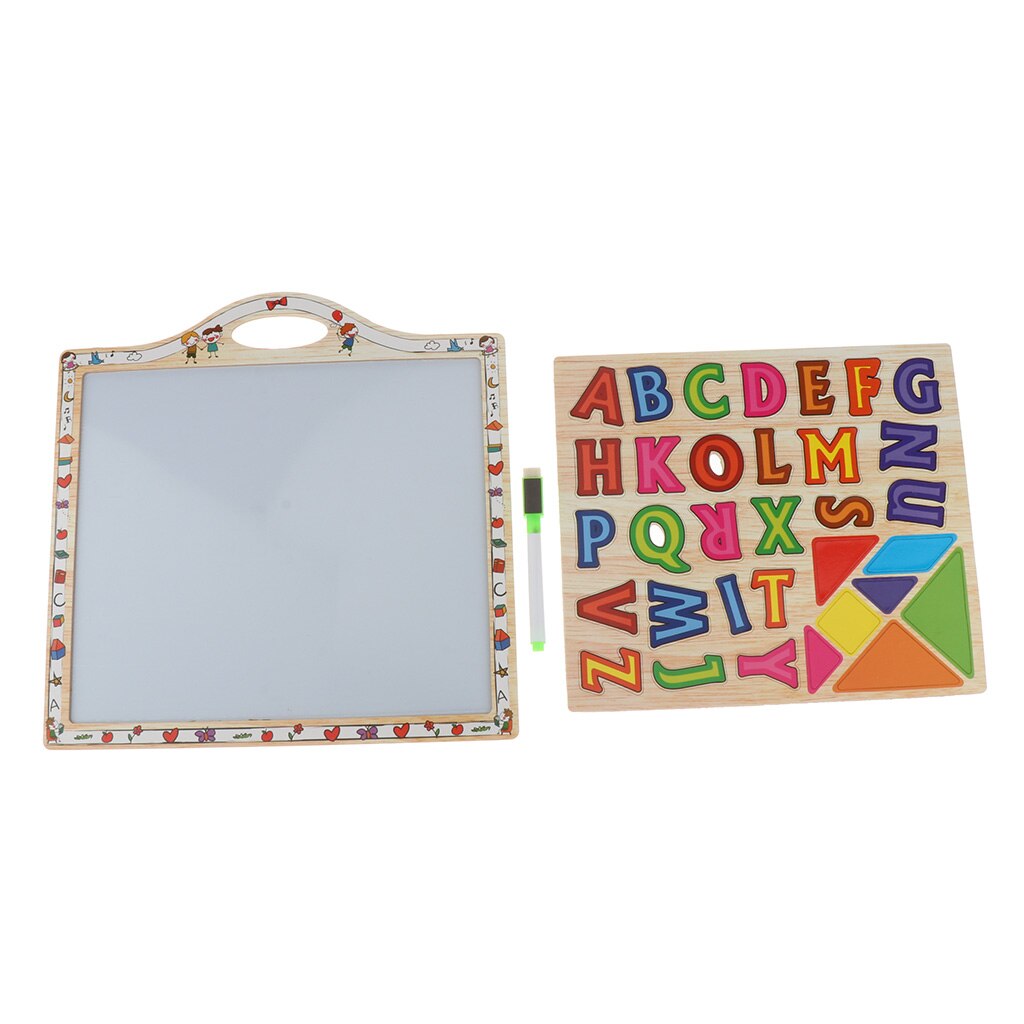 Magnetic Letters for Kids/Toddlers, Magnetic Whiteboard &amp; Chalkboard with Marker, ABC Magnets Alphabet Letters Learning Set