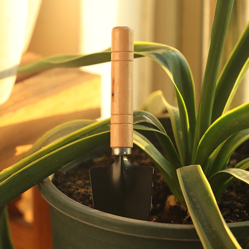 Taitu 3 Stks/set Mini Tuin Schoppen Claw Tool Met Houten Handgrepen Diy Bonsai Gereedschap Voor Beperkte Gebieden Bloem Potplant