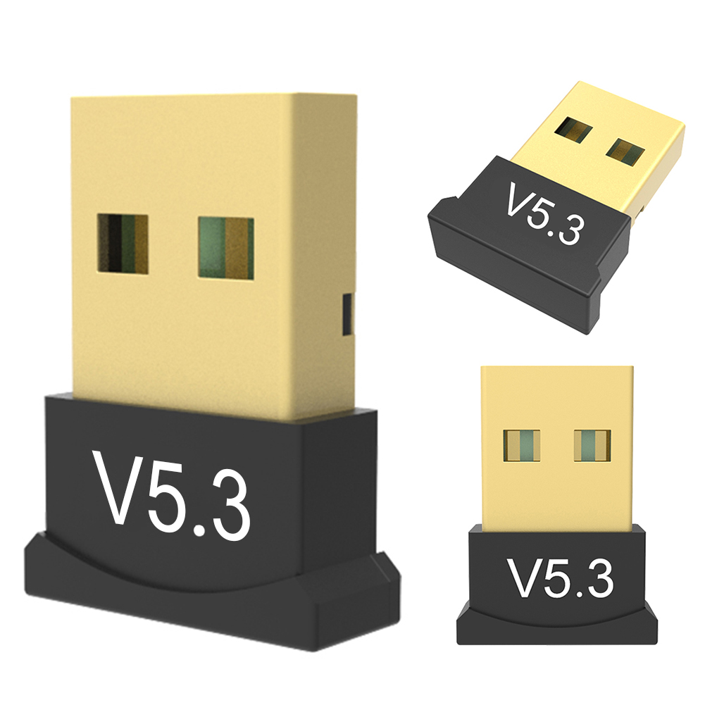 USB Bluetooth-Compatible 5.3 Adapter Support Windows 11/10/8.1 BT Audio Transmitter Wireless Adapter for Desktop PC Laptop