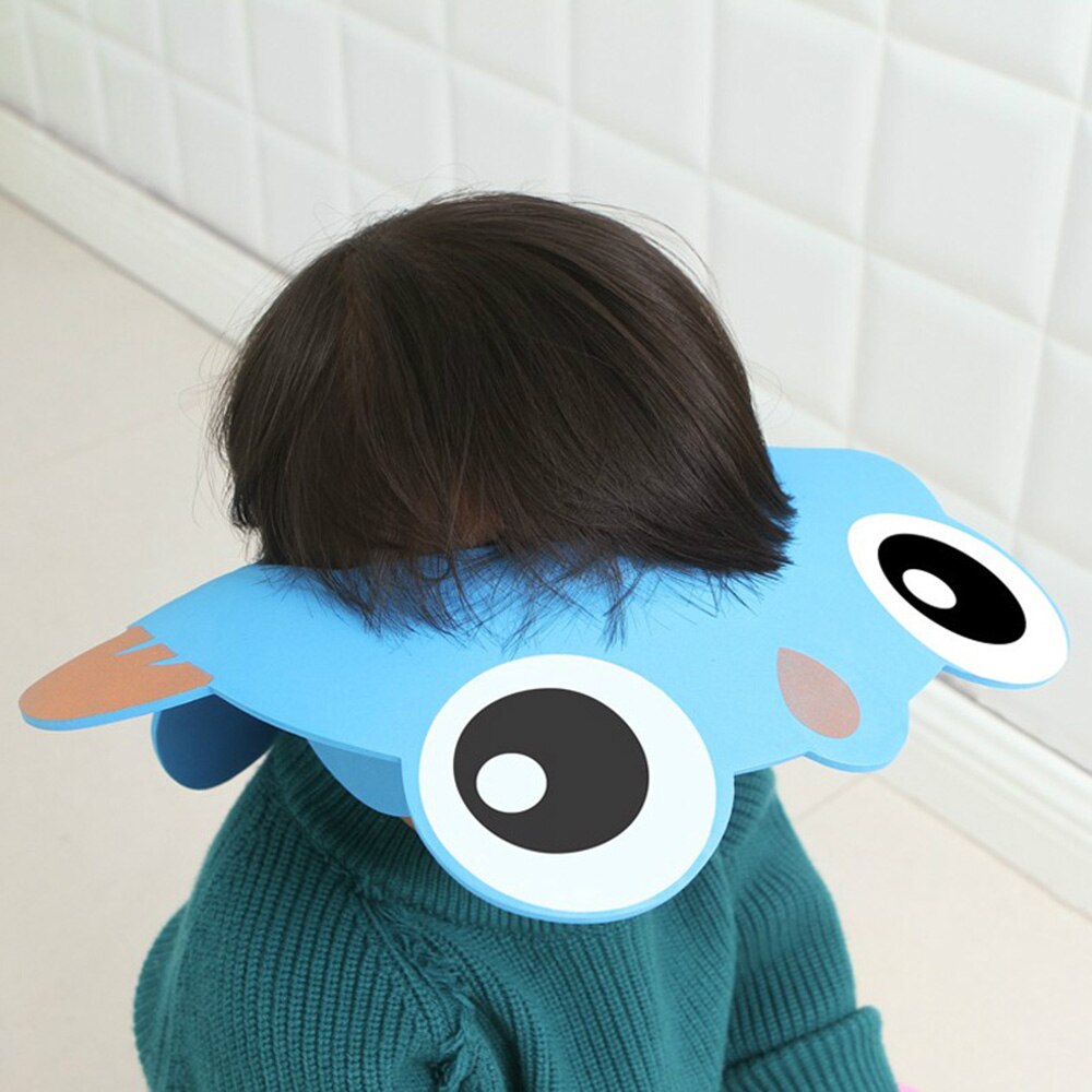 Baby Adjustable Cartoon Shower Cap Hair Wash For Bath Waterproof Protective Shield Hat