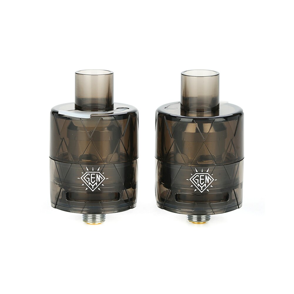 Original 2pcs Freemax GEMM Tank 5ml E-cigarette Atomizer with Mesh Coil 25mm Diameter Vape Vaporizer for Box Mod: Black / G2 0.5ohm