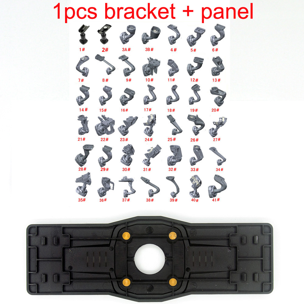 Pannello fibbia piastra posteriore specchietto retrovisore + staffa specchio interno per DVR auto anziché cinturino: Grigio