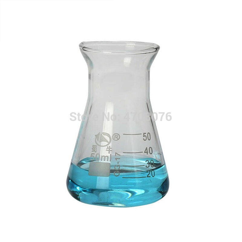 Glass graduated conical flask Borosilicate Erlenmeyer flask Pyrex triangle volumetric flasks for chemical experiments 50-1000ml