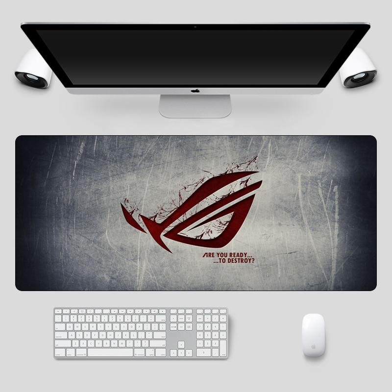 90x40cm grande ASUS Gaming Mousepad república de Gamers teclado almohadilla bloqueo borde goma ordenador portátil Escritorio mat