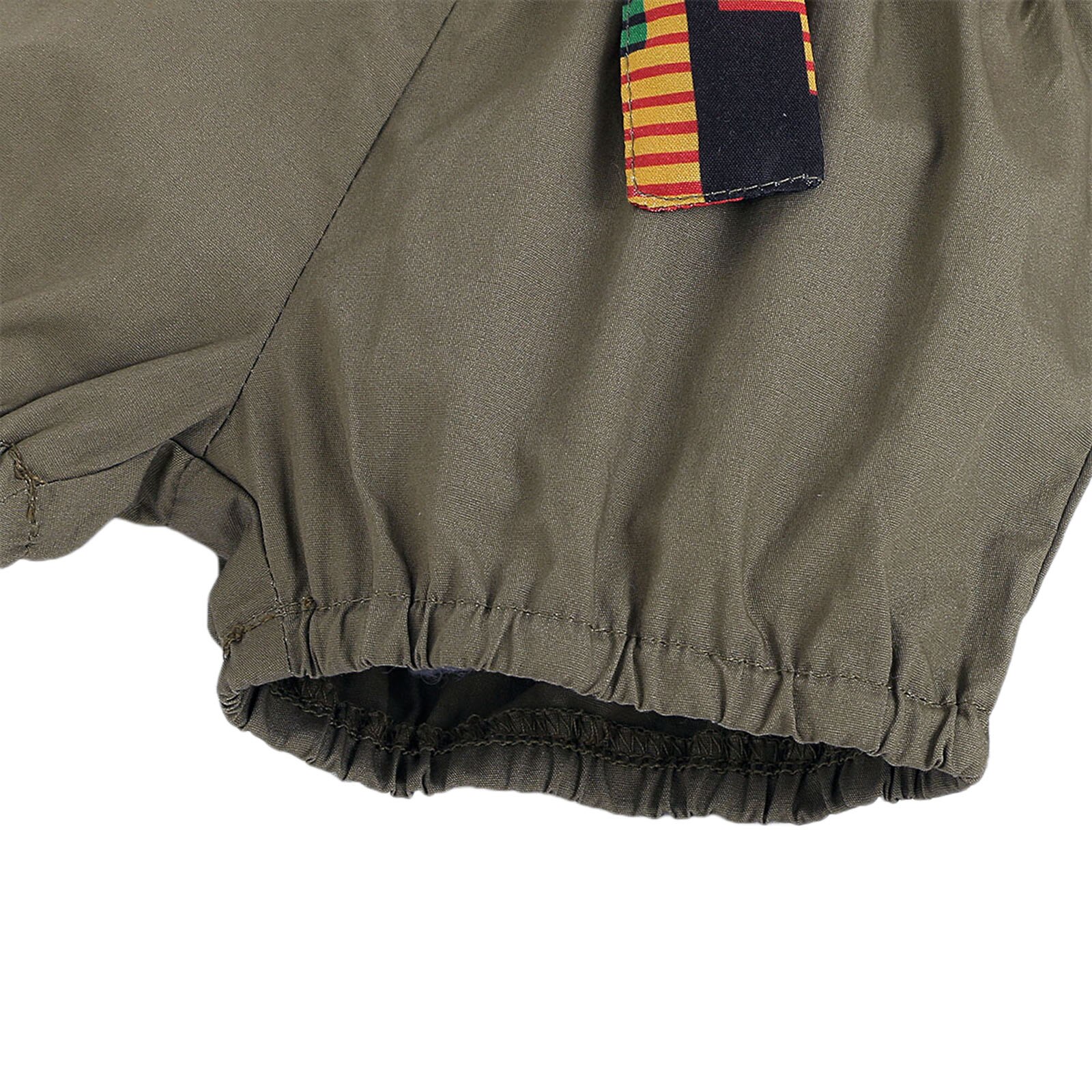 Drie Stuk Meisje Kleding Mode Geometrische Afdrukken Mouwloze Tops En Effen Kleur Korte Broek Met Hoofdband 1-5T