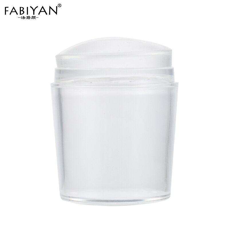 3.8 Cm Big Head Jelly Siliconen Stamper Transparante Stempel Schraper Overdracht Stempelen Plaat Cap Sjablonen Gereedschap Nail Art Manicure