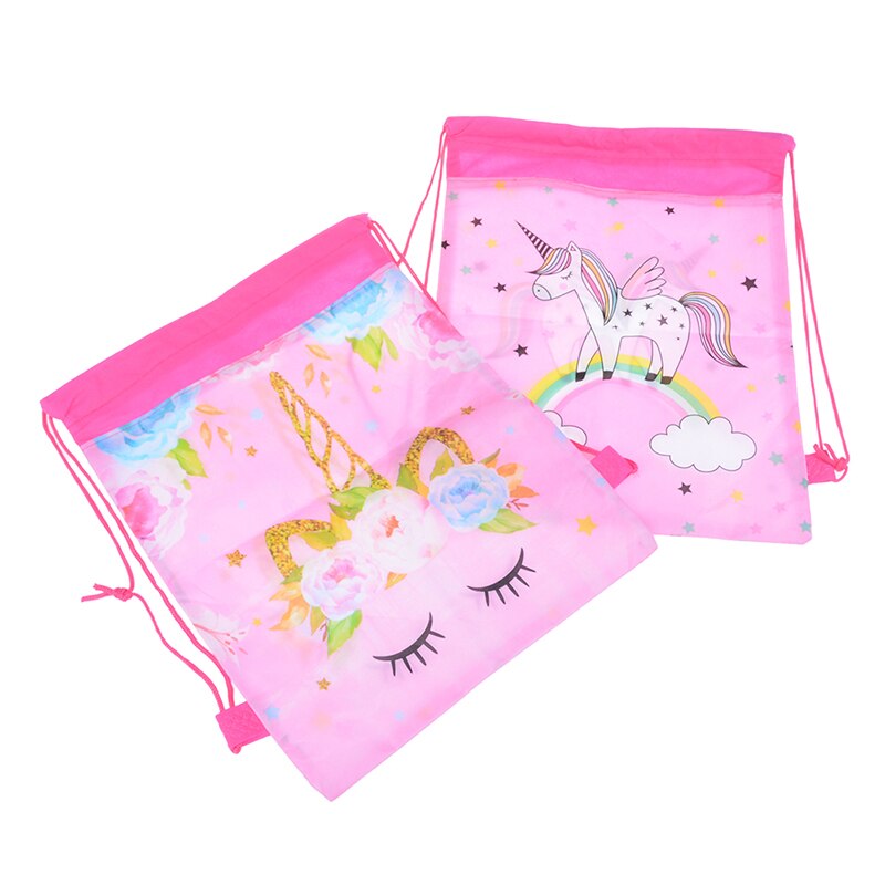 Unicorn Drawstring Bag Unicorn Drawstring Bags Kids Cartoon Theme Unicorn Bags Candy Storage Party Packing 34cm*27cm