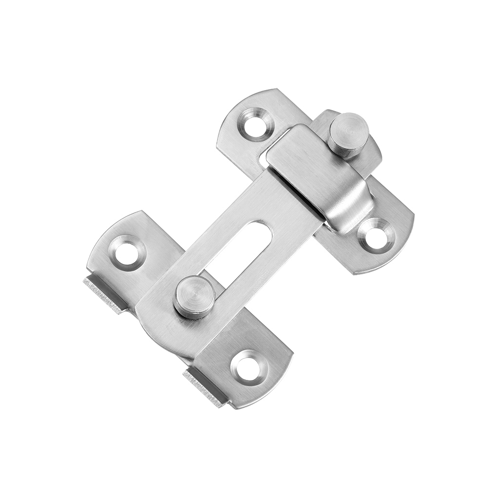 180° 71mm 100mm Door Lock Bolt Stainless Steel Smalll Size Silver White Door Buckle Anti-Theft Door Lock Safety Buckle