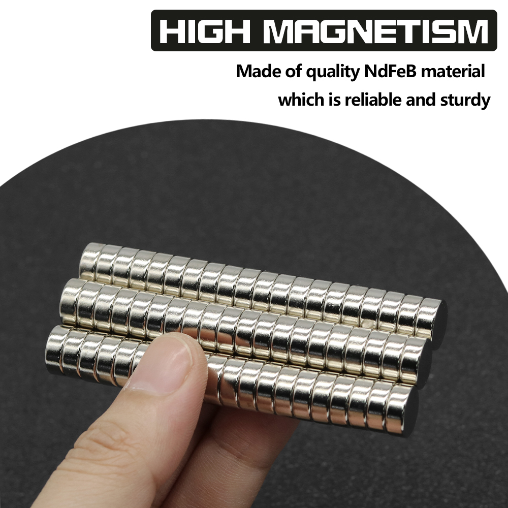 5 ~ 500 st 10 x 4mm stark rund magnet för kylskåps... – Grandado