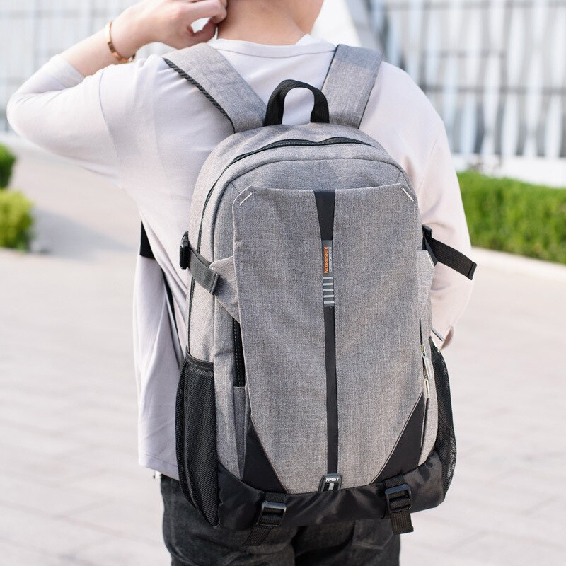 lässig USB Ladung Männer Rucksack Große Kapazität Nylon Geschäft Laptop Rucksack Männer Computer Reise Männer Rucksack Schule Tasche