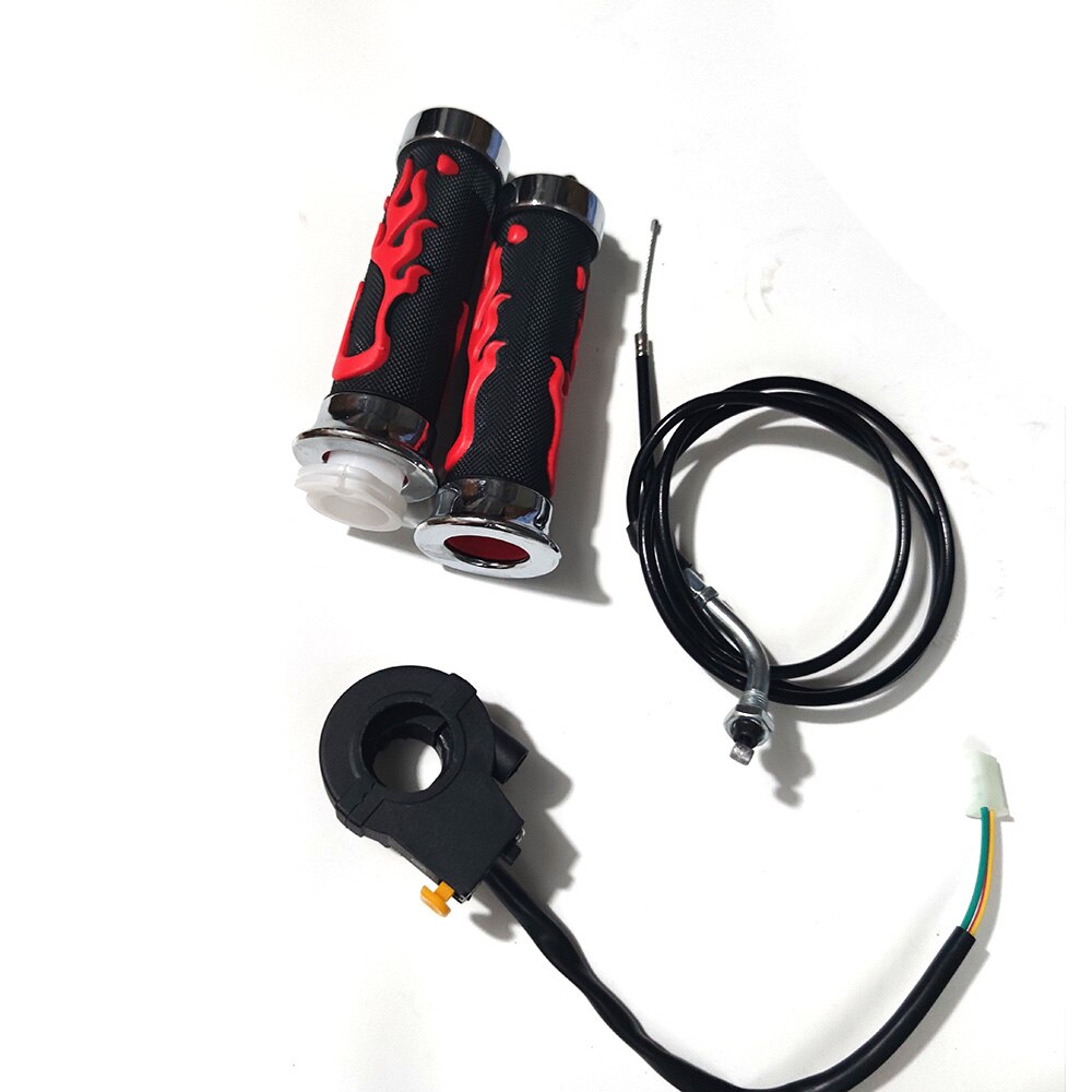 Handle Grips Throttle Cable Kill Stop Switch For 2 Stroke 49cc 50cc 60cc 66cc 80cc Engine Parts Motorized Bicycle Push