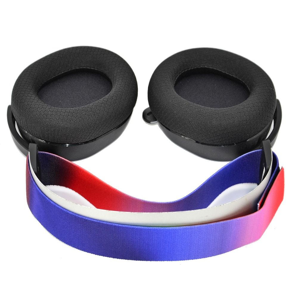 Gummiband hörlurar pannband elasticitet mjukt headset pannband avtagbart för steelseries arctis 7/9/9x/ pro