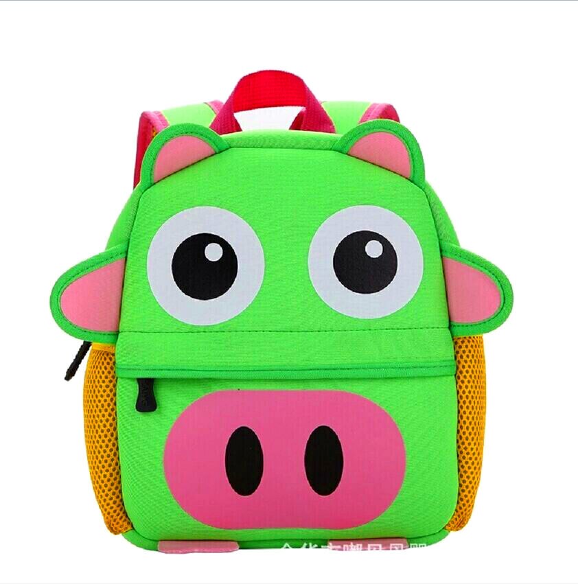 Nuevas mochilas de animales 3D para niños, mochila de de para niñas y niños, mochilas escolares de neopreno para niños, bolsas de dibujos animados de jardín de infantes: 8