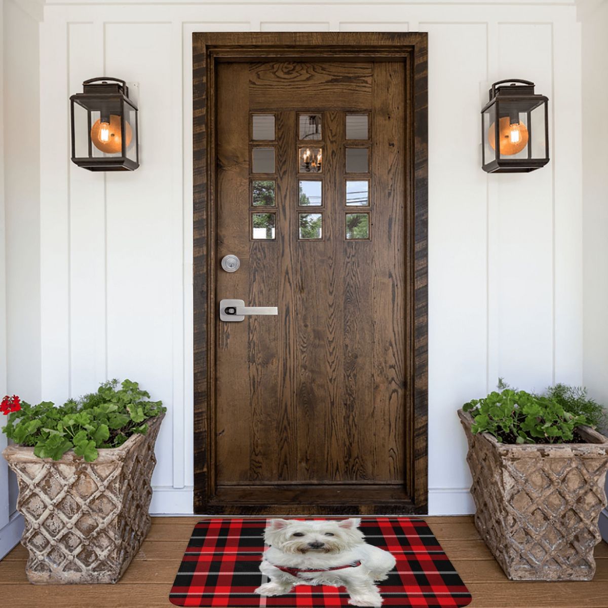 West Highland Terrier Hond Leuke Puppy Deurmat Badkamer Welkom Polyeste Ingang Balkon Mat Anti-Slip Vloer Tapijt Voet Pad