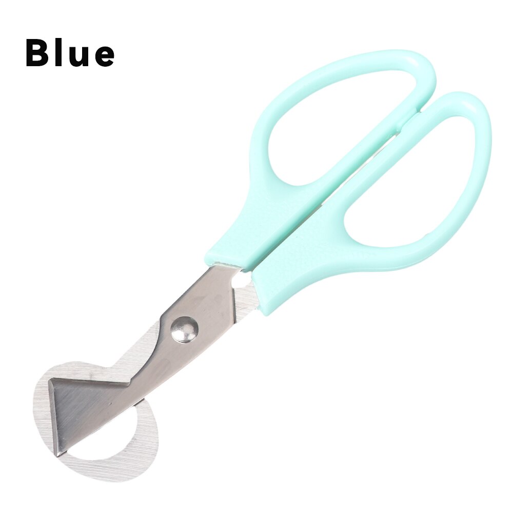 Kwarteleitje Schaar Metalen Cutter Shell Opener Roestvrijstalen Gekookt Ruwe Ei Scharen Keuken Gereedschap Accessoires Voor Vogel, Duif: Blue