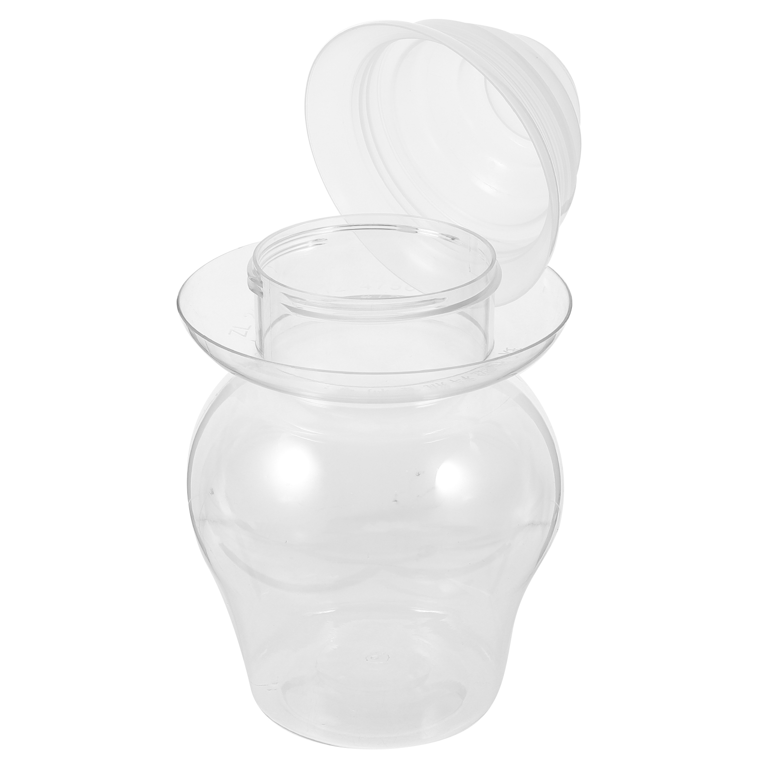 Plastic afdichtingspot met brede opening Kimchi-containers Augurkpot Thuis Fermenteerpotten Groenteopslagfles Keuken Luchtdicht: Default Title