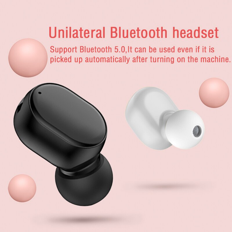 Bluetooth 5.0 Oortelefoon Mini Draadloze Oortelefoon In Oor Met Mic Headset 3D Stereo Oordopjes Voor Samsung Huawei Xiaomi Androidios