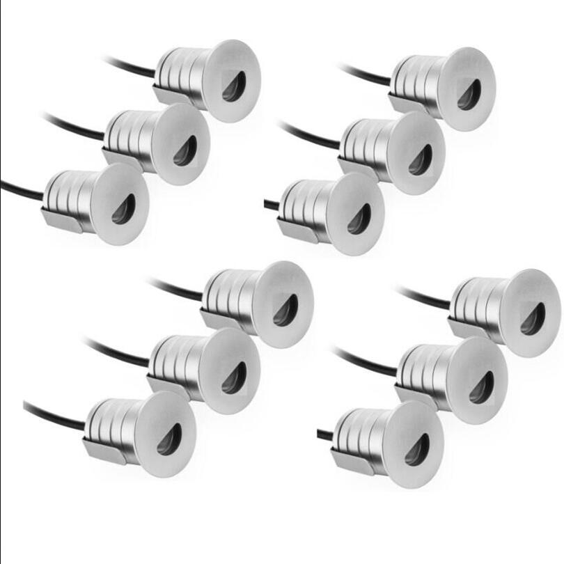 CREE Led Floor Decking Lights 12V 24V 1W MINI Led Underground Light IP67 Buried Lamps Exterior Spot encastrable terrace lighting