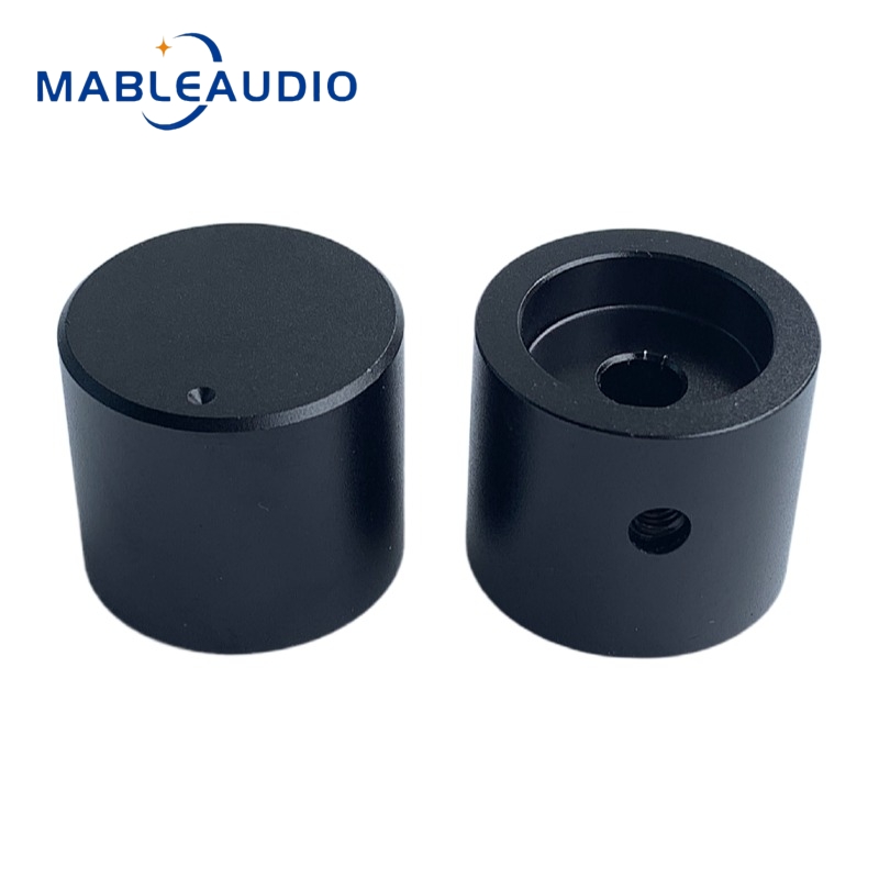 1 STKS 25x22mm Hoogwaardige Aluminium Effen Knop Volume Potentiometer HIFI Audio Versterker Knop