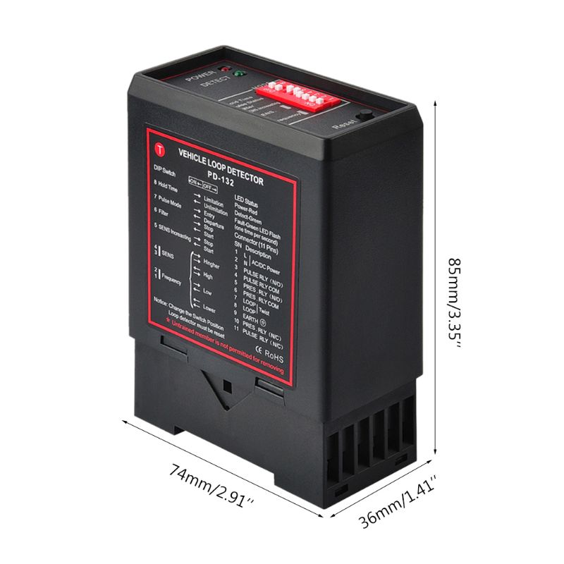 Inductive Vehicle Loop Detector for Car Parking Lot Vehicle Loop Detector PD132 H7ED