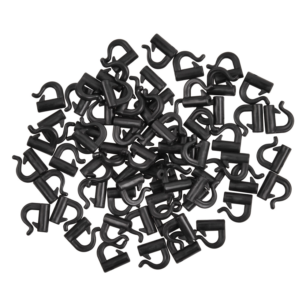80Pcs Fishing spinner clevis Easy Spin clevises spinner for Willow blades Fishing accessories Spinnerbait DIY lure Making tackle: black