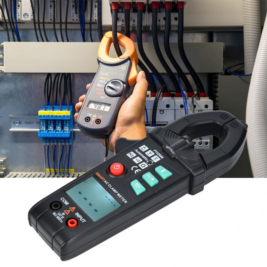FY3269S Digital Auto Amper Clamp Meter Multimeter 6000 counts Current Clamp Voltmeter Ammeter 600A AC/DC Ohm Voltage Tester