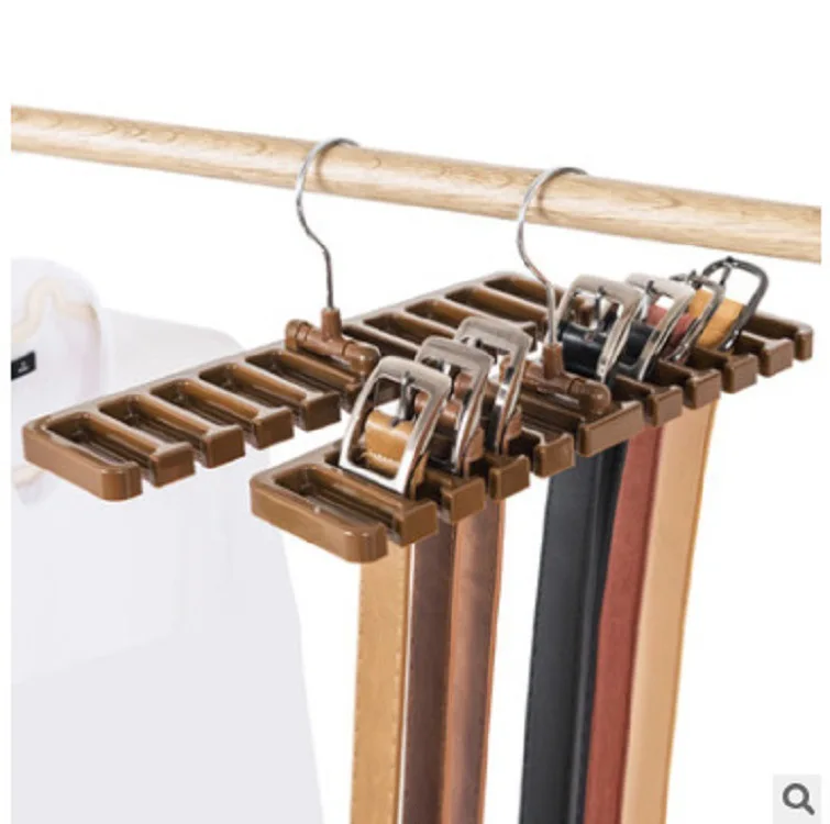Krawatten-Gürtelaufhänger, Kleiderschrank-Organizer, 10 Kartenfächer, großes FassungsvermöGen, Gürtel-Aufbewahrungsregal, Schal-Krawatte, hängender Organizer, Schal-Haken