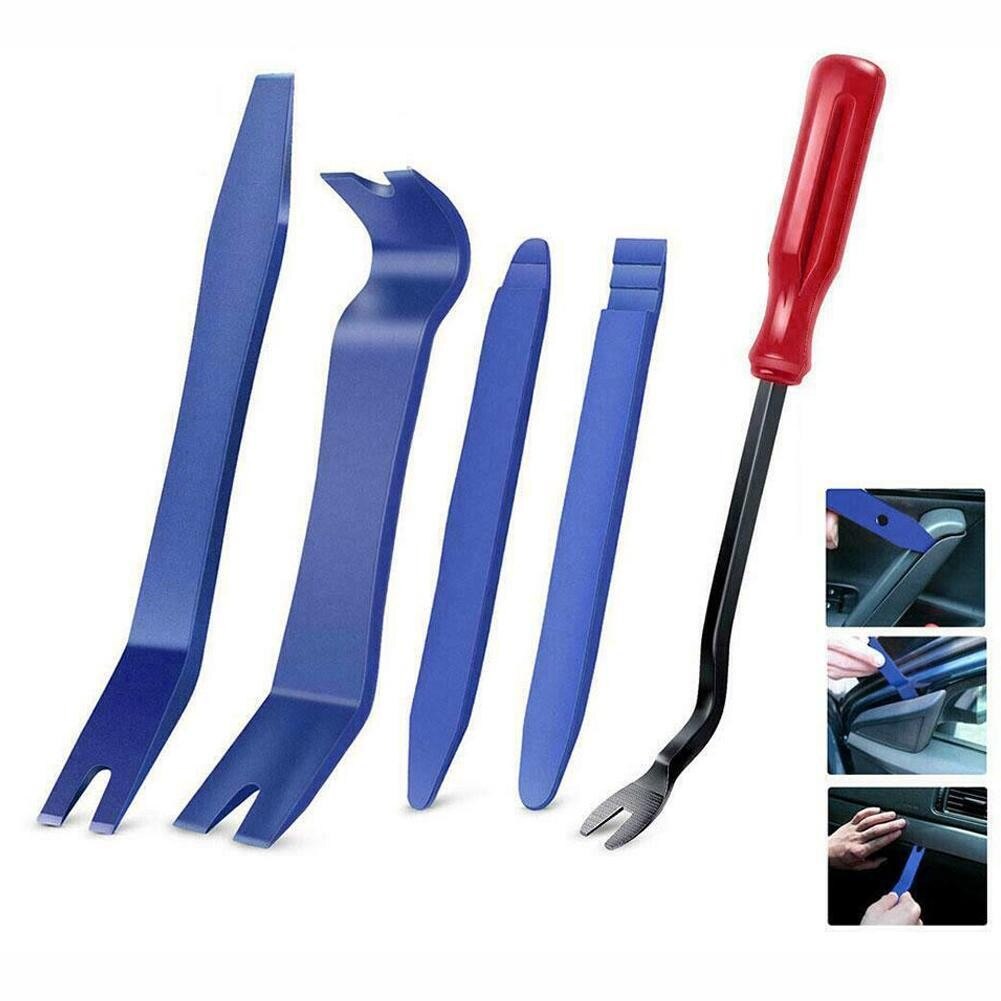 Juego de herramientas de extracción de embellecedor para coche, Panel de puerta, herramientas de fijación, tablero, accesorios de plástico, Clips de sujeción, coche, I3I2, 5 uds.