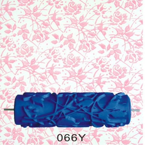 Blomst tekstur blå maleri rulle maling maskine væg dekoration indretning diy gummi dekorative væg mønster rulle wallpa