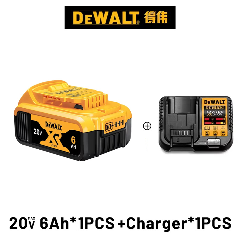 100%  stk . originale dewalt 18v batterier, , 2ah 5ah 6ah genopladelige lithium-ion batterier, dewalt dcb 200 udskiftningsbatteri til elværktøj: Lyserød