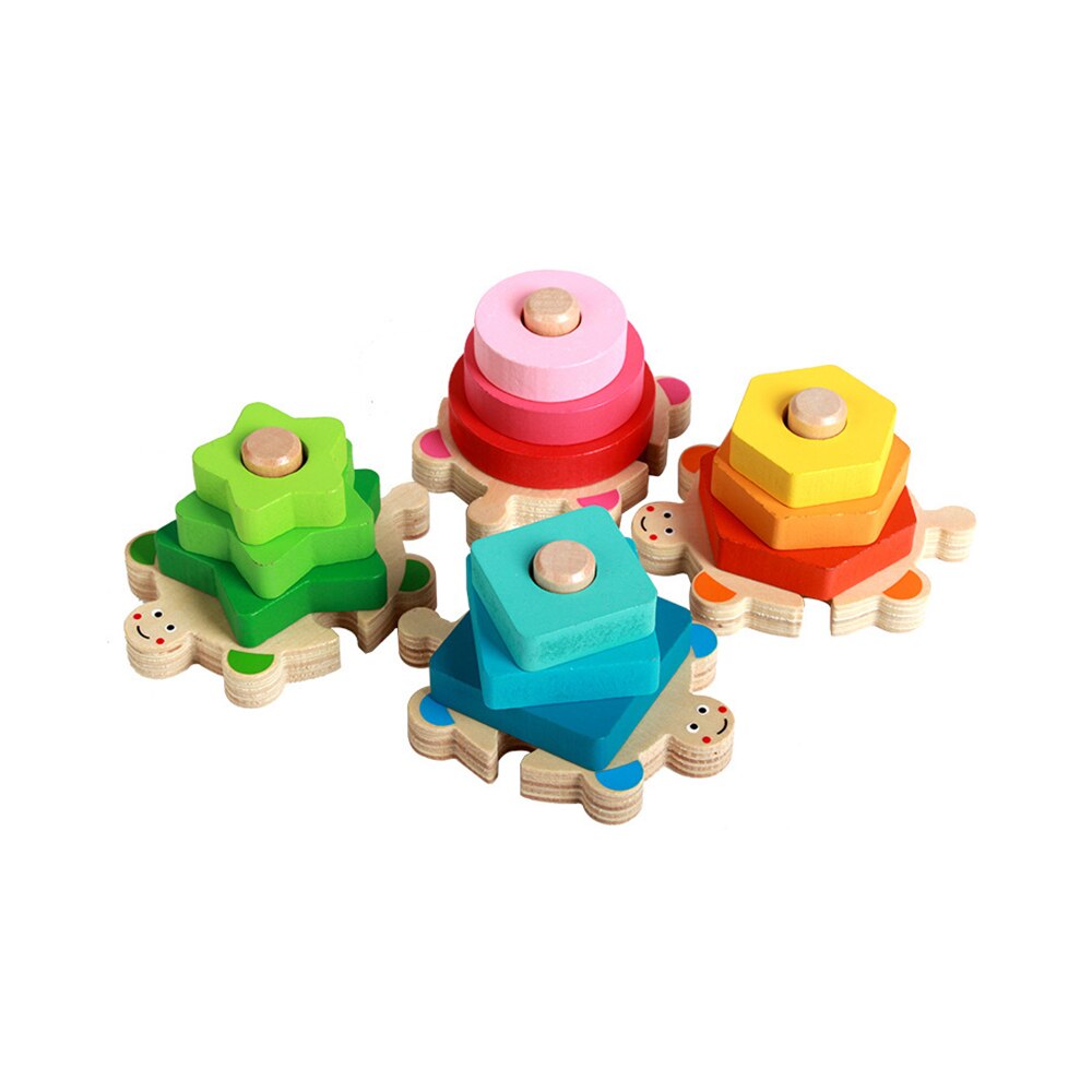 Colorful Tortoise Block Color Vivid Shape Instantly Attracts Children'S Attention Shape Matching Tortoise Geometry Block