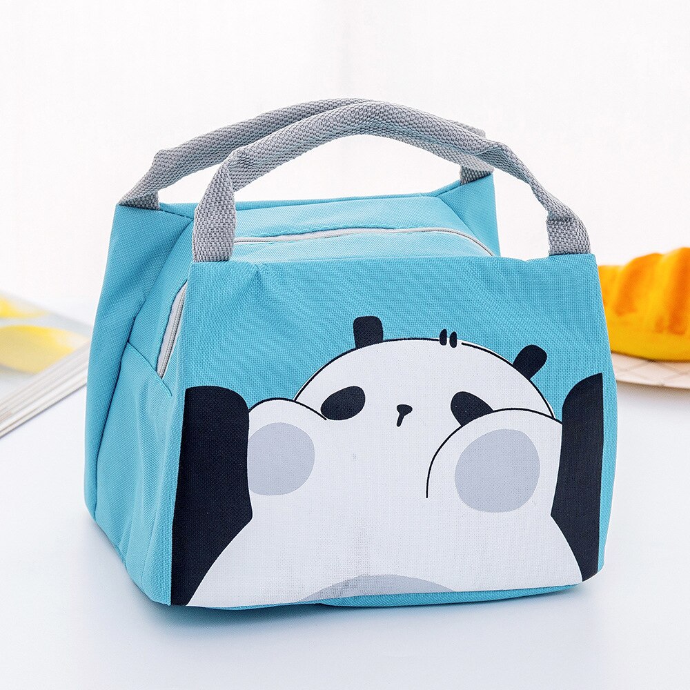 Cartoon Cute Thermal Lunch Bags For Women Kids Men Students Lady Carry Picnic Food Cooler Storage Lunch Box Bags Pouch