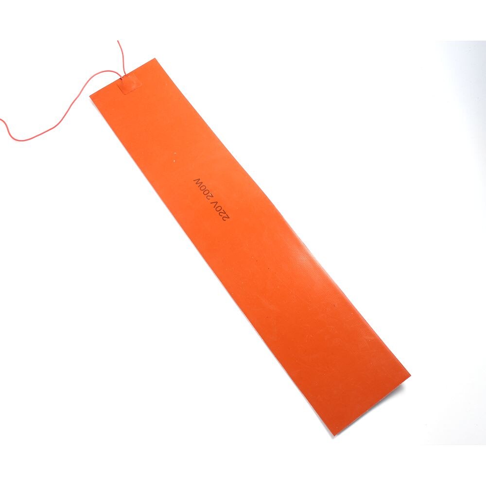 500mmx100mm 12V 24V 220V Silicone Heating Pad Electric Silicone Rubber Heat Mat Heated Bed Plate Flexible Waterproof 3D Printer