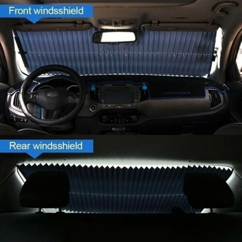 Retractable Car Windshield Sun Shade Curtain UV Protection Sun Visor Block Cover