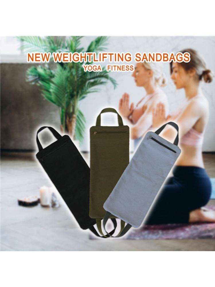 Faltbare Gefüllt Yoga Sandsack mit Zwei Griff für Yoga Gewichte und Widerstand Ausbildung Leinwand Gewichteten Sandsäcke