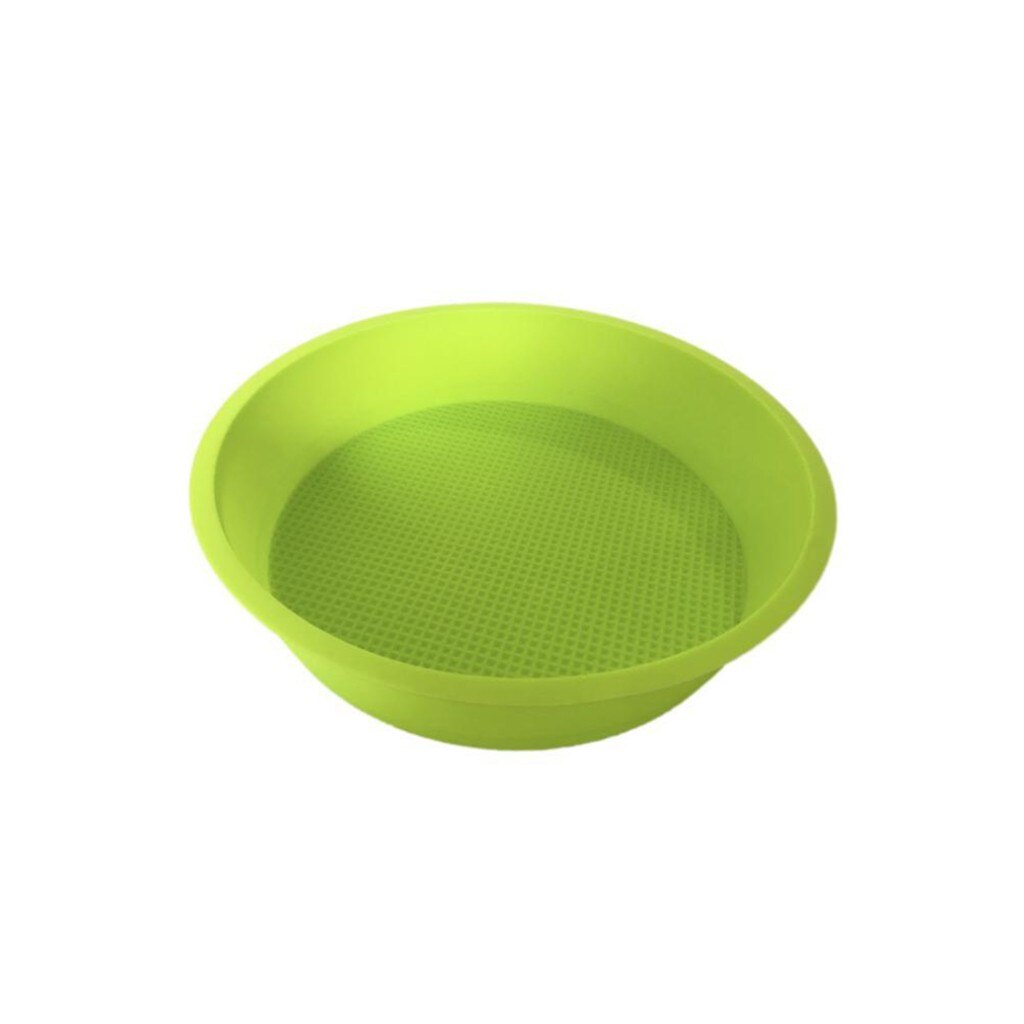 Silikon tårtform form form hem bakverk 25cm runda non stick bakform kök bakform för cupcakes muffins kaka: Grön