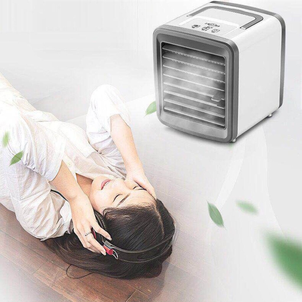 Mini Portable Air Conditioner Multi-function Humidifier Purifier USB Desktop Air Cooler Fan with Water Tank Home Air Cooler