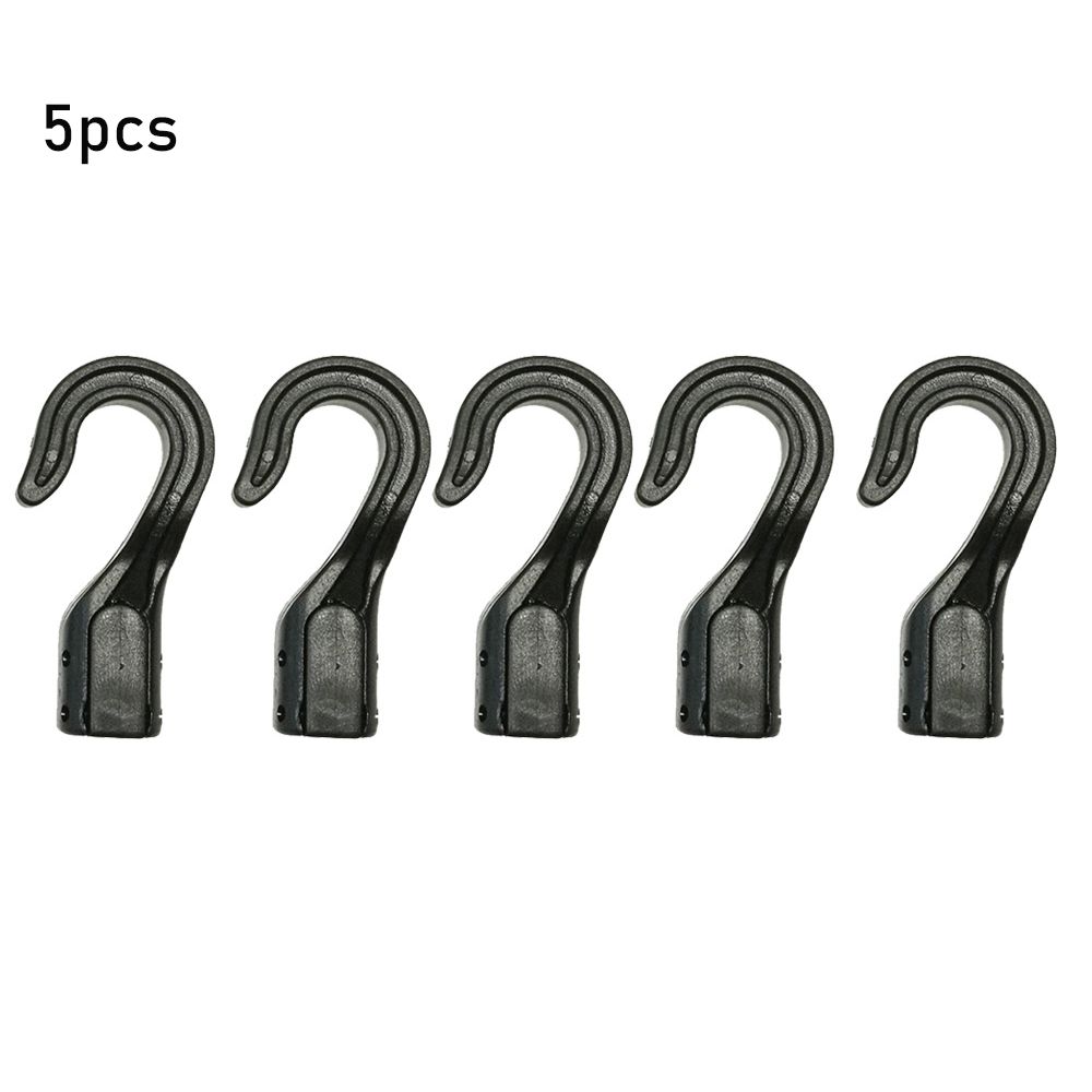 5 Stuks Open Einde Koord Haken Snap Boot Kajak Motorfiets Touw Gesp Camping Tent Haak Voor Bungee Shock Elastische Bungee Koord Bandjes: Default Title