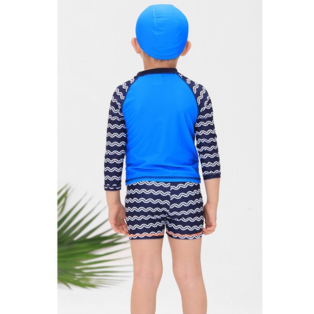 Maillot de bain 3 pièces pour bébés garçons, 1-3T, protection solaire UV 50 +, vêtements de plage pour enfants, plongée, surf